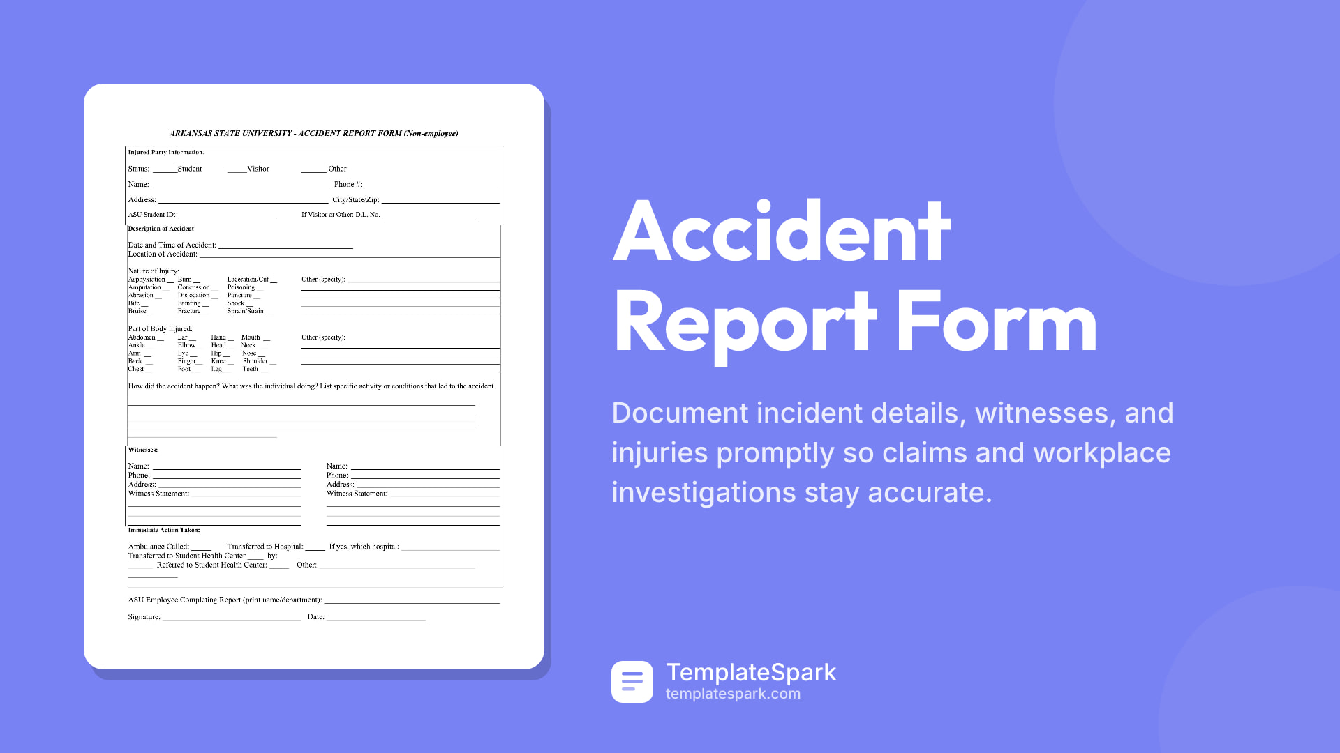 Accident Report Form