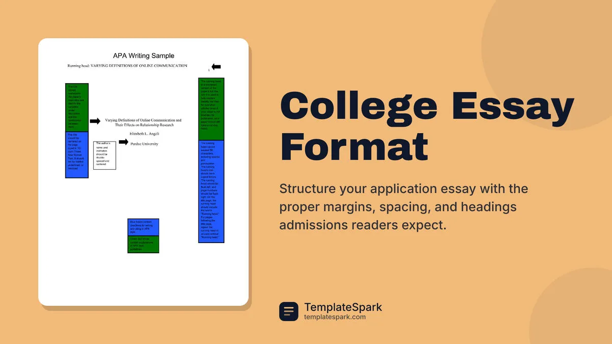 College Essay Format College Essay Format