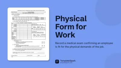 Physical Form for Work