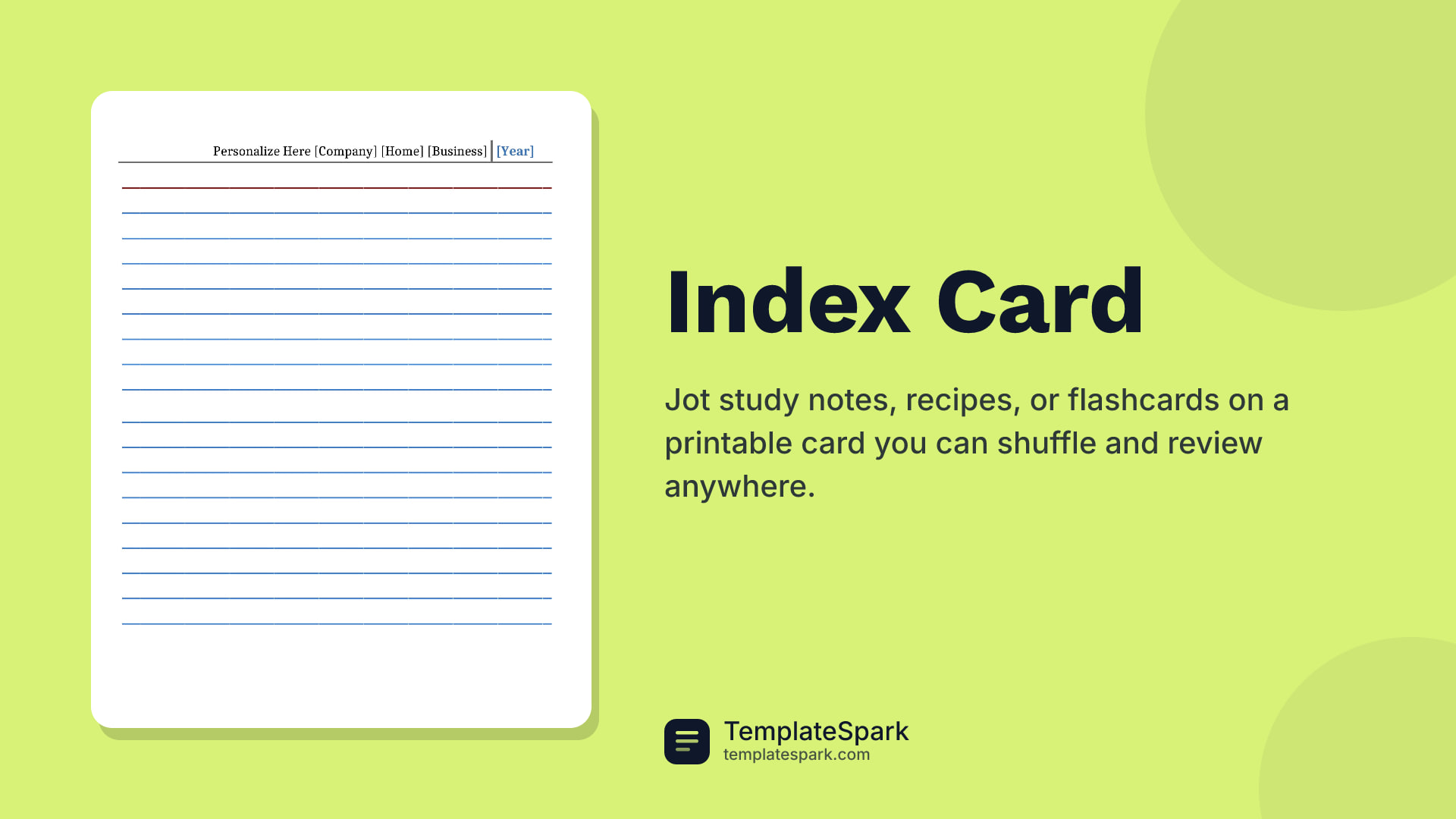 Index Card
