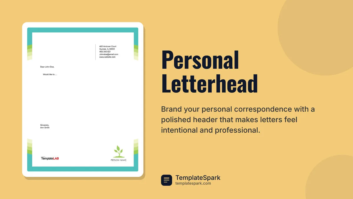 Personal Letterhead Personal Letterhead