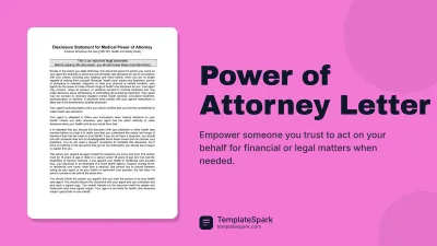Power of Attorney Letter