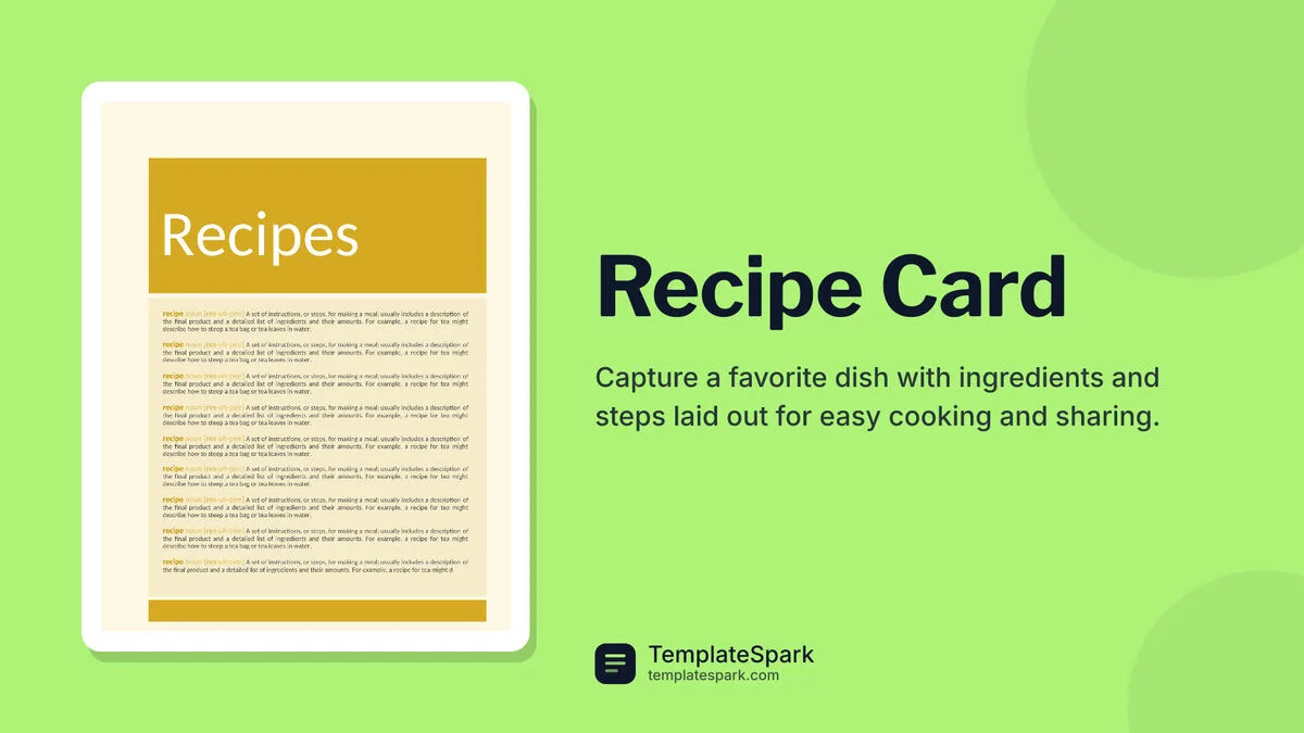 Recipe Card