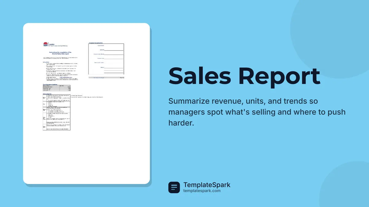 Sales Report Sales Report