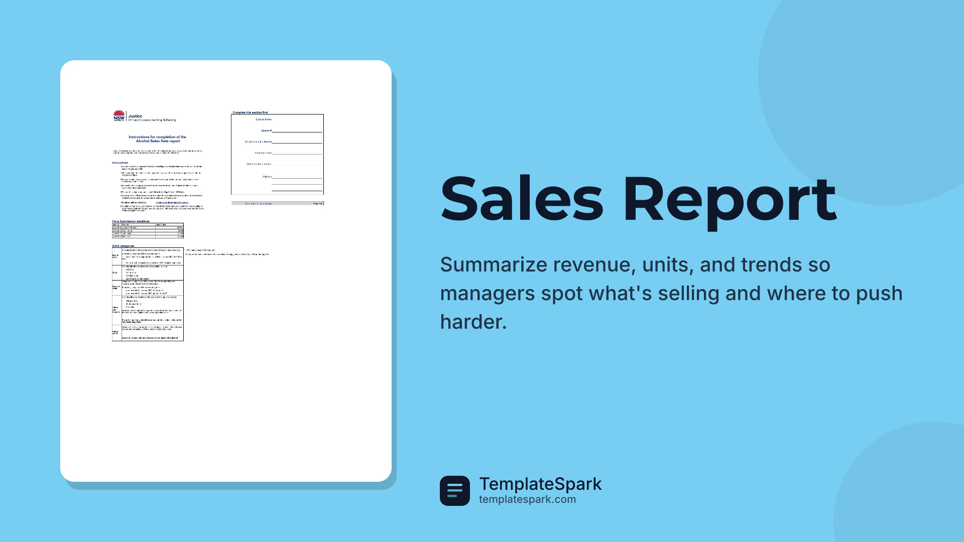 Sales Report