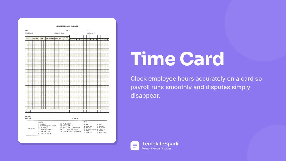 Time Card Time Card
