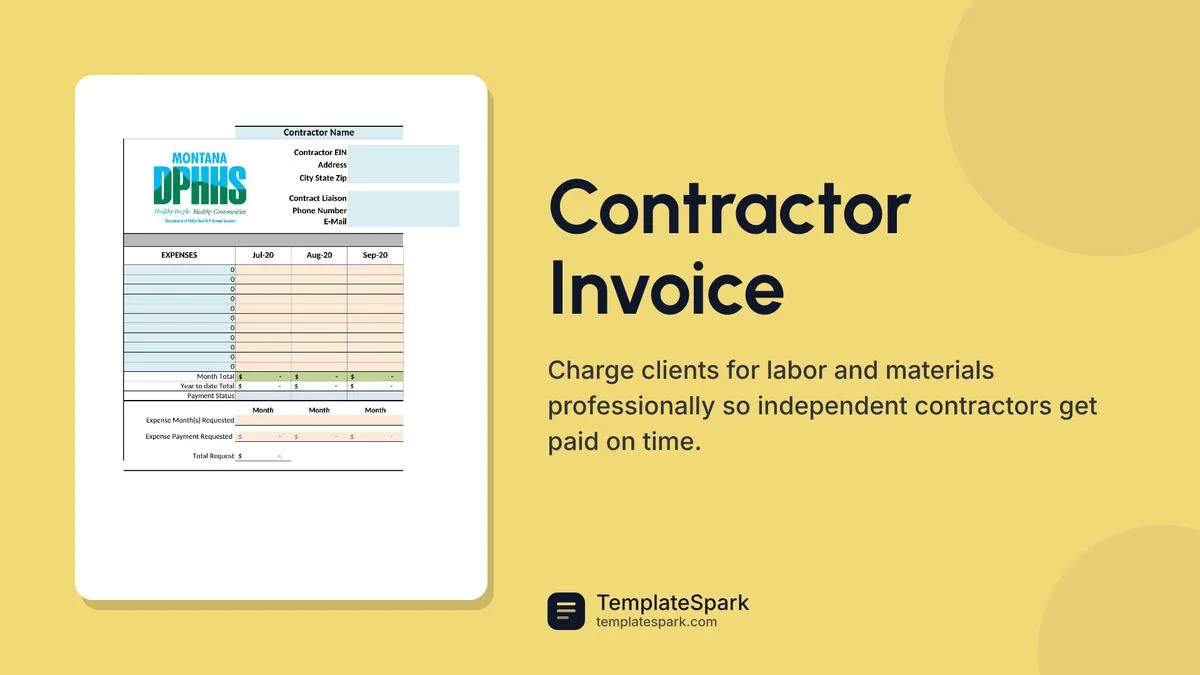Contractor Invoice Contractor Invoice