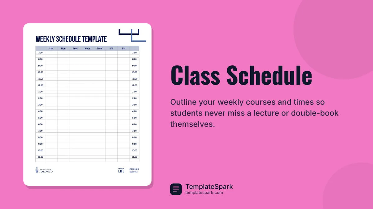 Class Schedule Class Schedule
