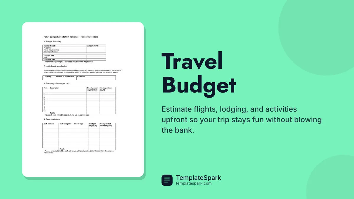 Travel Budget Travel Budget