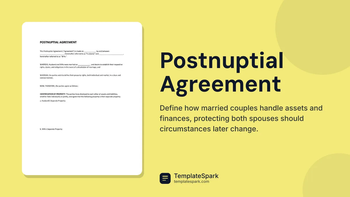 Postnuptial Agreement