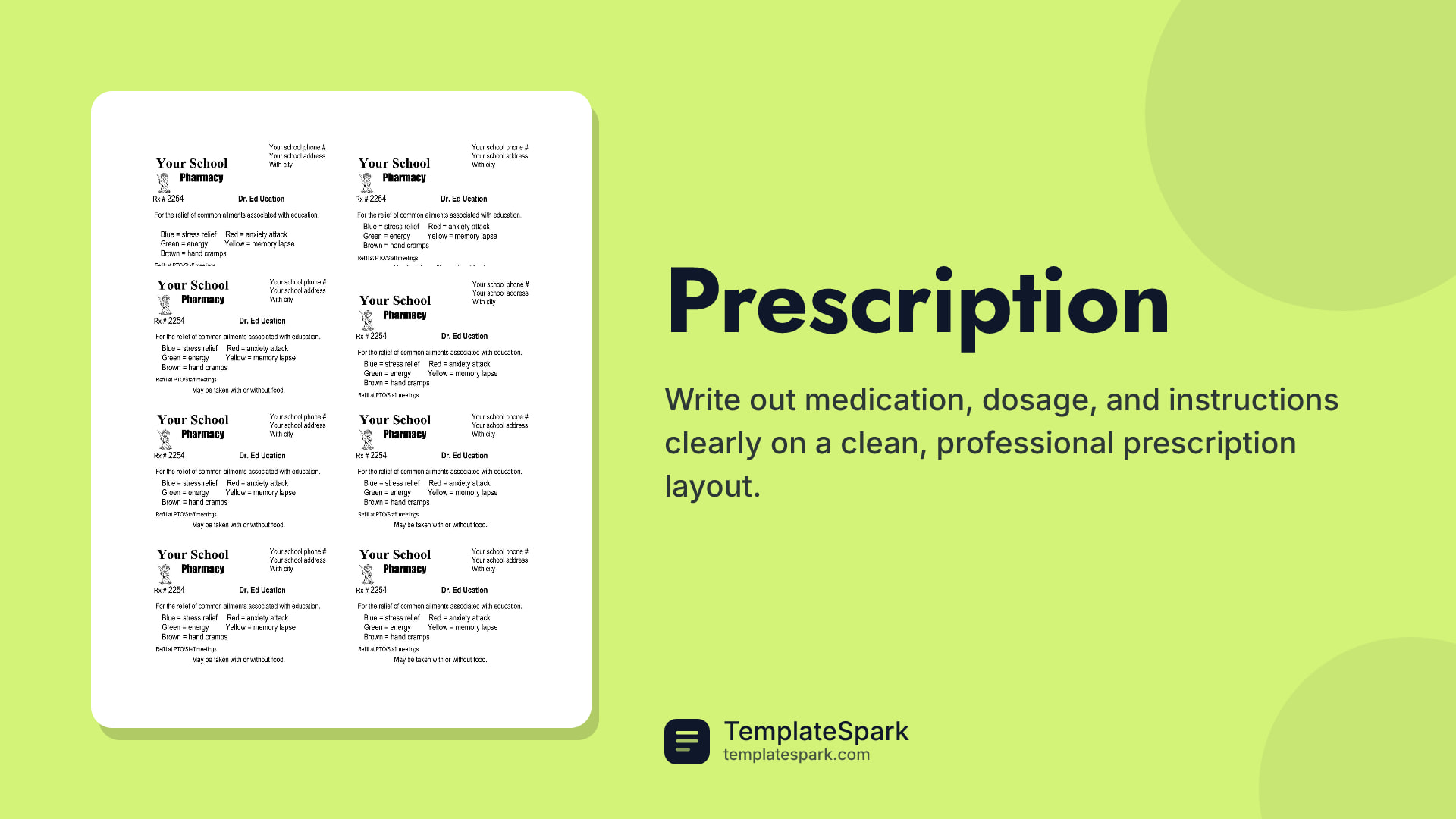 Prescription preview