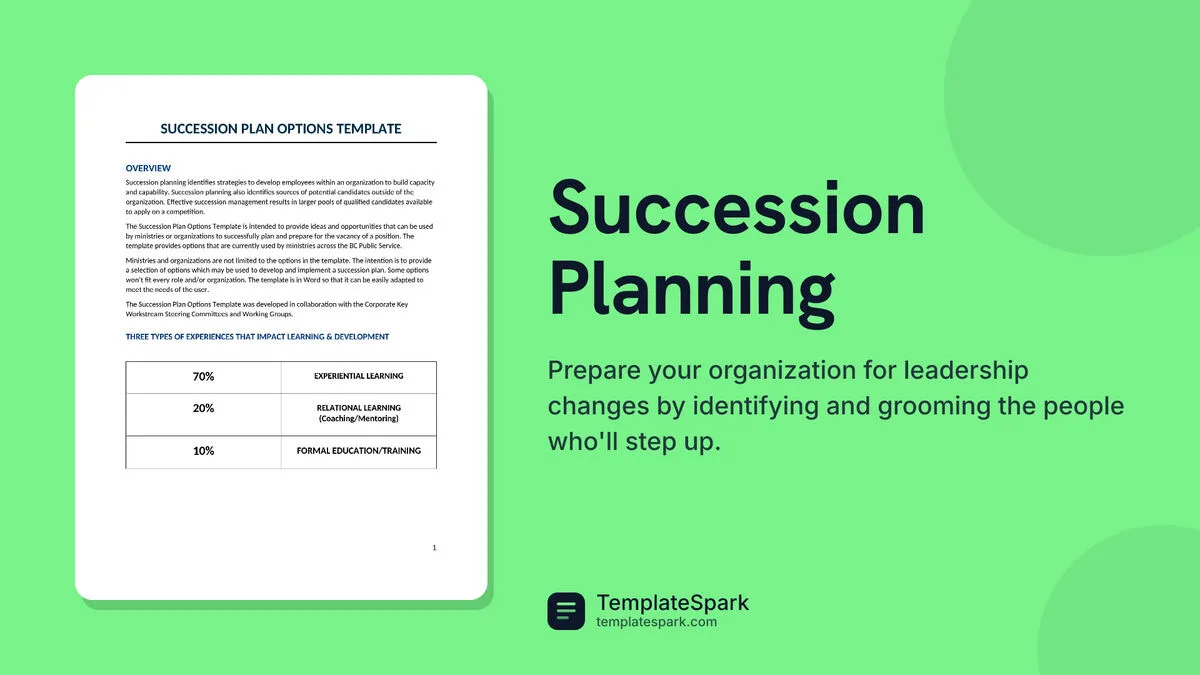 Succession Planning Succession Planning