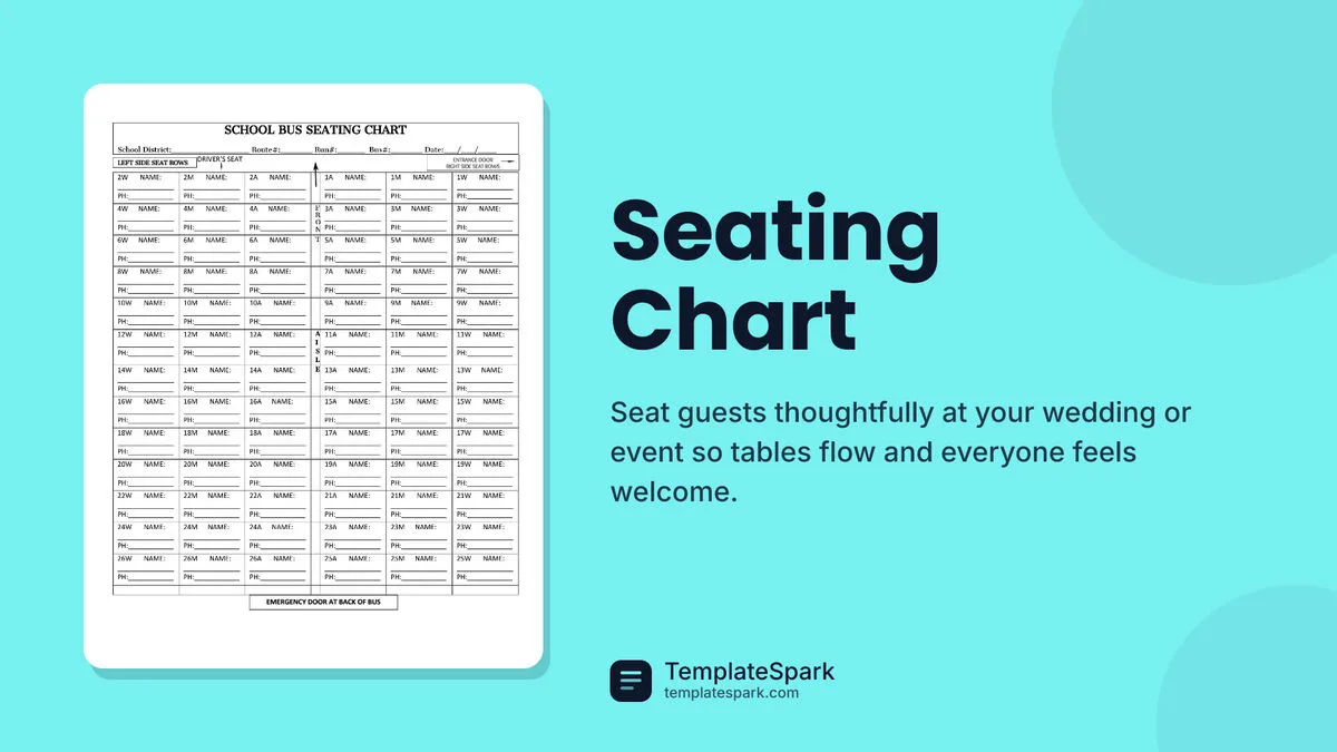 Seating Chart Seating Chart