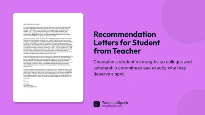 Recommendation Letters for Student from Teacher