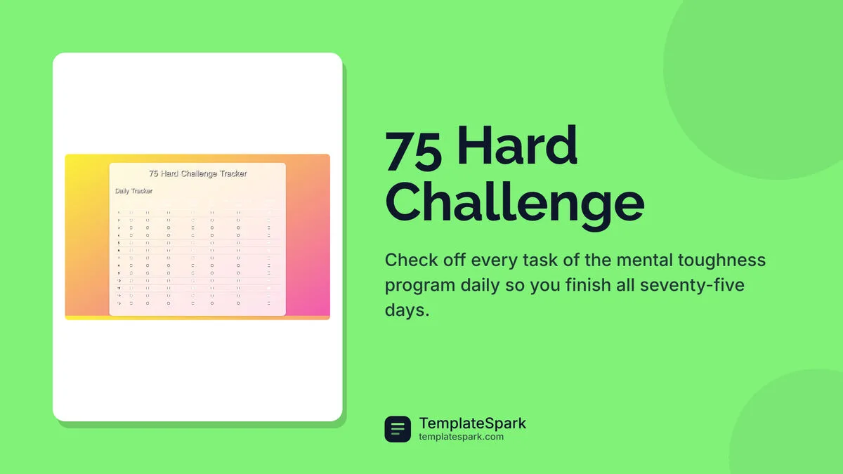 75 Hard Challenge 75 Hard Challenge