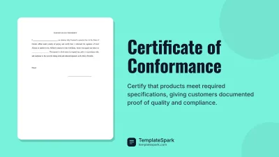 Certificate of Conformance