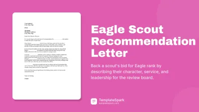 Eagle Scout Recommendation Letter