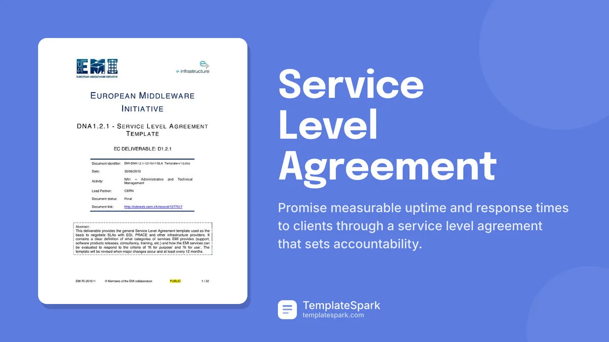 Service Level Agreement