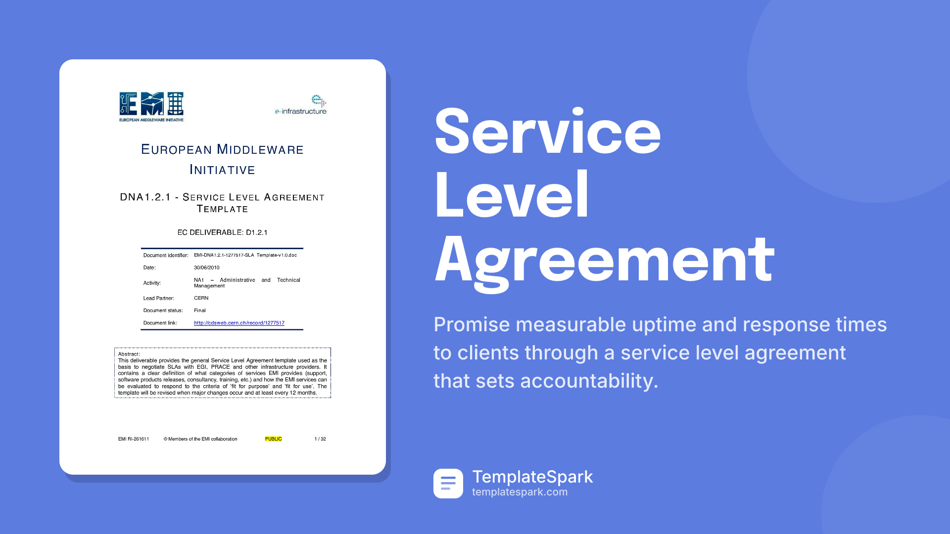 Service Level Agreement