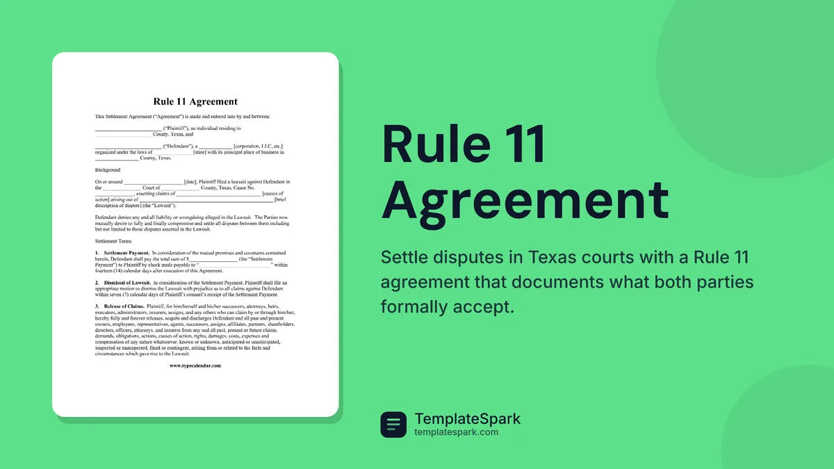 Rule 11 Agreement