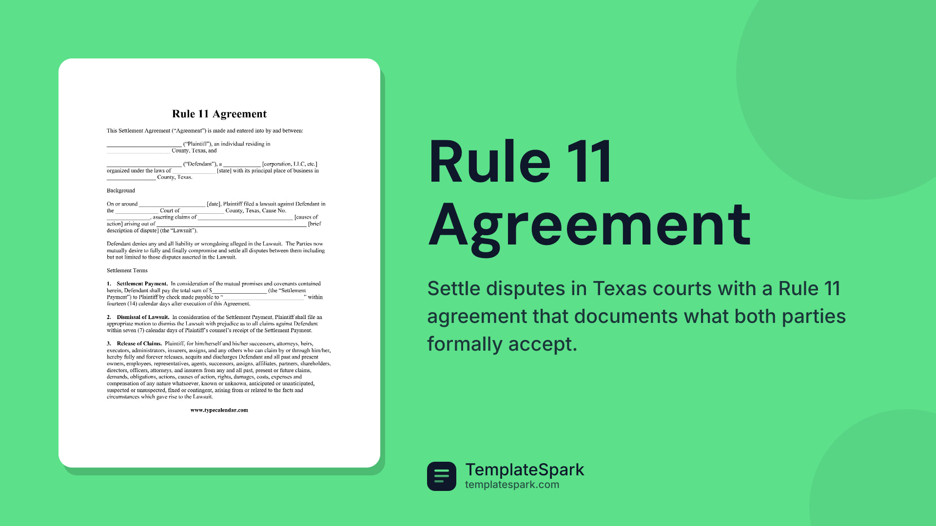 Rule 11 Agreement