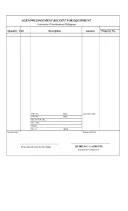 Free Editable Acknowledgement Receipt template thumbnail