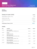 Download Blank Bank Statement template thumbnail