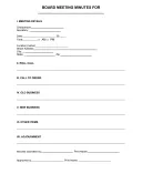 Simple Board Meeting Agenda Template template thumbnail