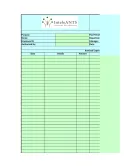 Blank Pdf Business Expense Spreadsheet template thumbnail