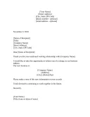 Sample Letter Of Address Change template thumbnail
