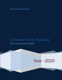 Blank Format Of Company Profile template thumbnail