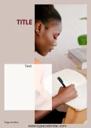 Essay Cover Page template thumbnail