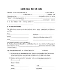 Download Dirt Bike Bill Of Sale template thumbnail