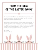 Easter Bunny Letter Word Format template thumbnail