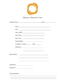 Free Printable Employee Information Form template thumbnail