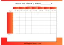 Excel Editable Employee Schedule Template template thumbnail