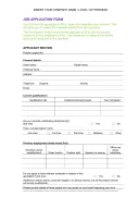 Pdf Employment Application template thumbnail