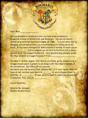 Hogwarts Acceptance Letter Word Format template thumbnail