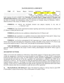 Blank Master Services Agreement Free Download template thumbnail