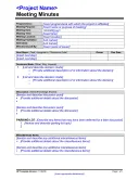 Pdf Meeting Minutes Template template thumbnail