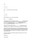 Sample Nurse Resignation Letter Pdf template thumbnail