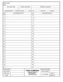Electrical Panel Schedule Example template thumbnail