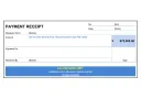 Printable Payment Receipt template thumbnail