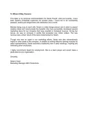 Recommendation Letter Sample From Manager To Employee template thumbnail