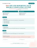 Hourly SEO Consulting Letter template thumbnail