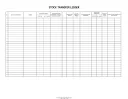 Stock Ledger Template Worksheet Excel template thumbnail