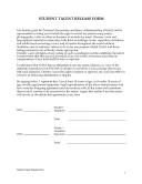 Talent Release Forms template thumbnail