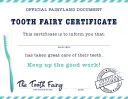 Fillable Tooth Fairy Certificate Template template thumbnail