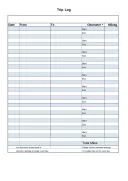 Business Trip Travel Expenses Template With Mileage Log template thumbnail