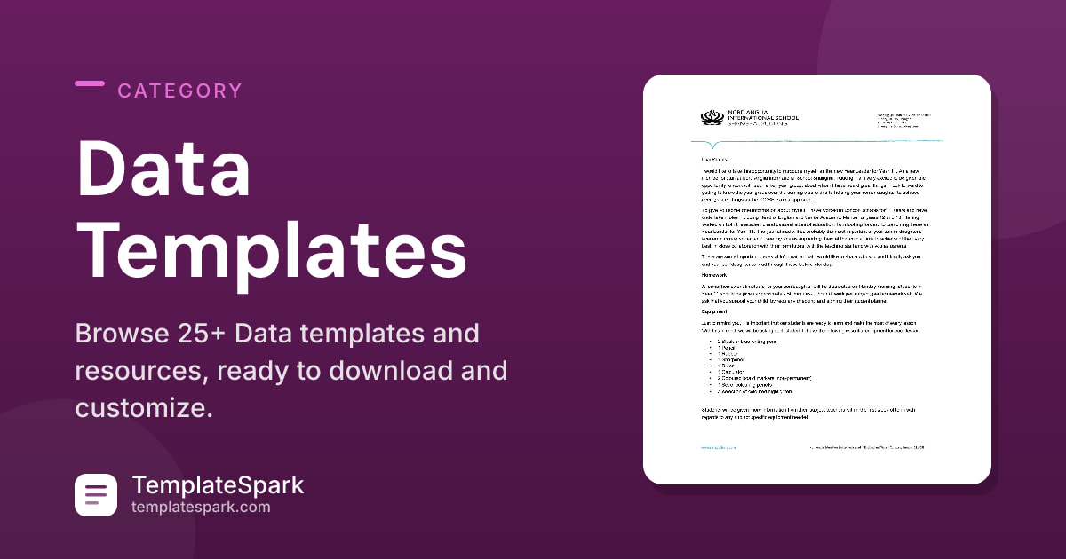 Data Templates - TemplateSpark